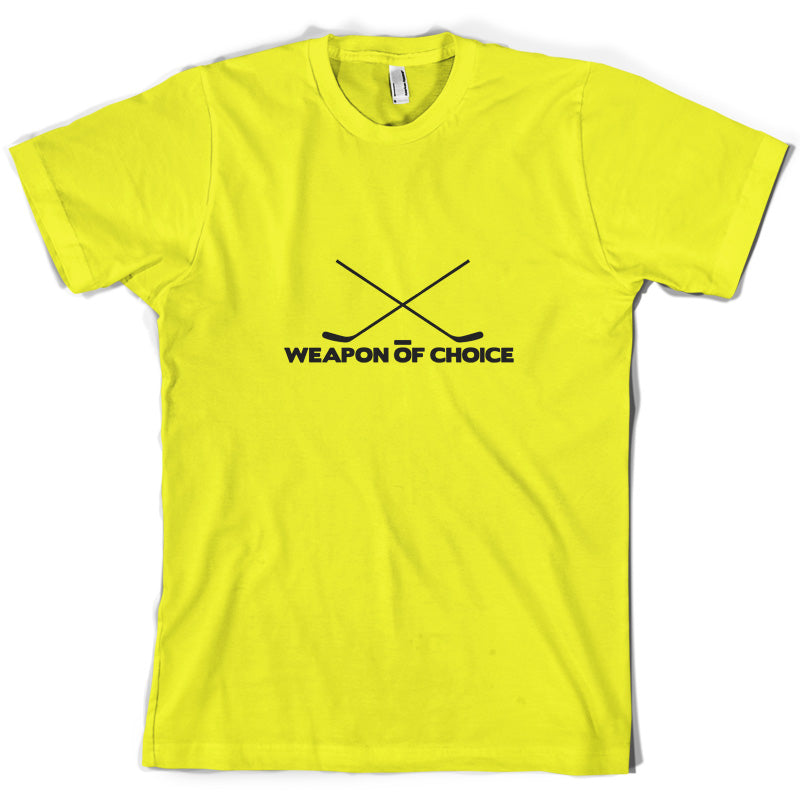 Weapon Of Choice Ice Hockey T Shirt