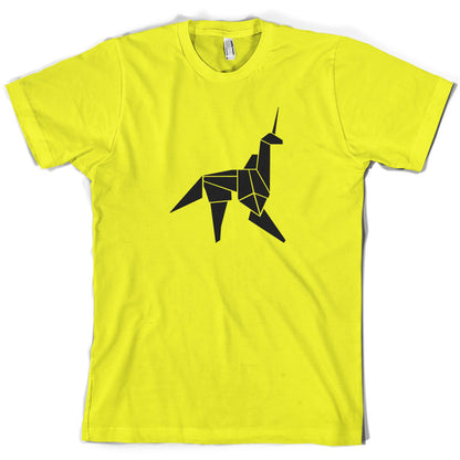 Origami Paper Unicorn T Shirt