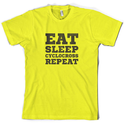 Eat Sleep Cyclocross Repeat T Shirt