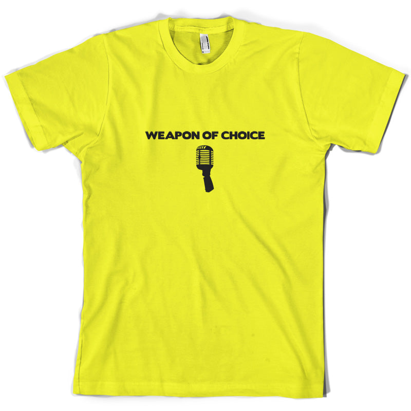 Weapon Of Choice Microphone T Shirt