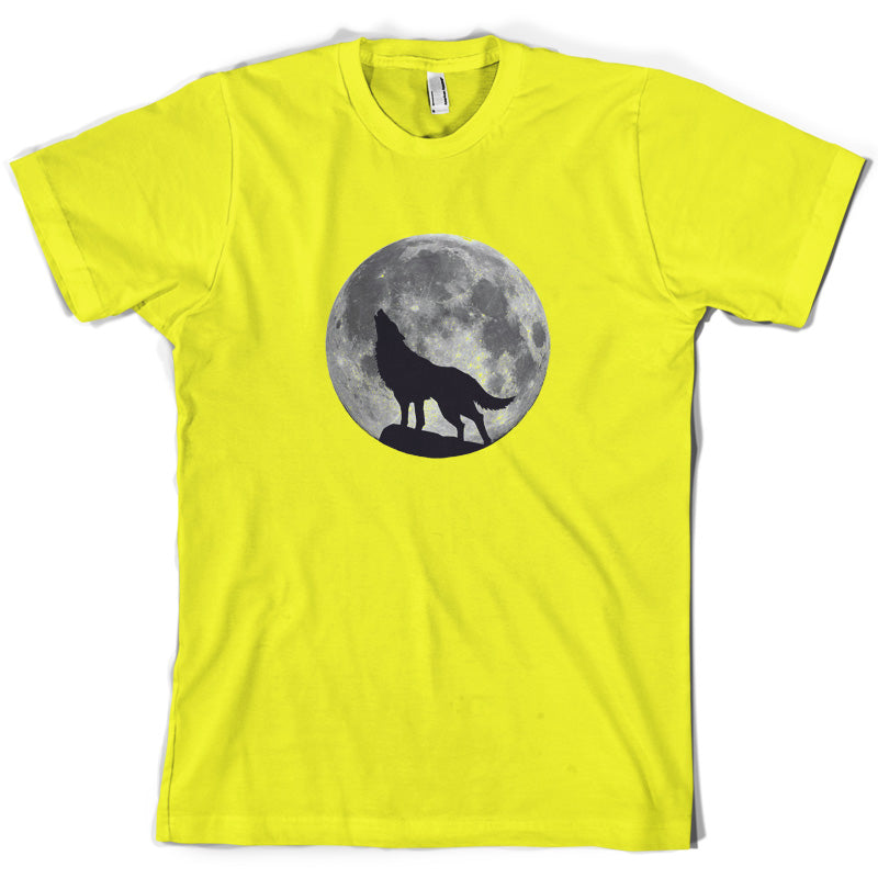 Wolf Moon Silhouette T Shirt