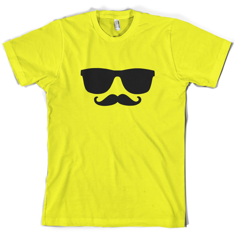 Moustache Glasses T Shirt