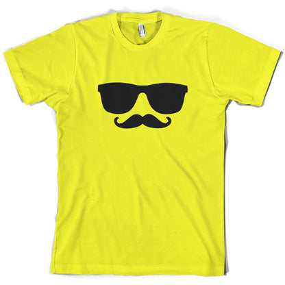 Moustache Glasses T Shirt