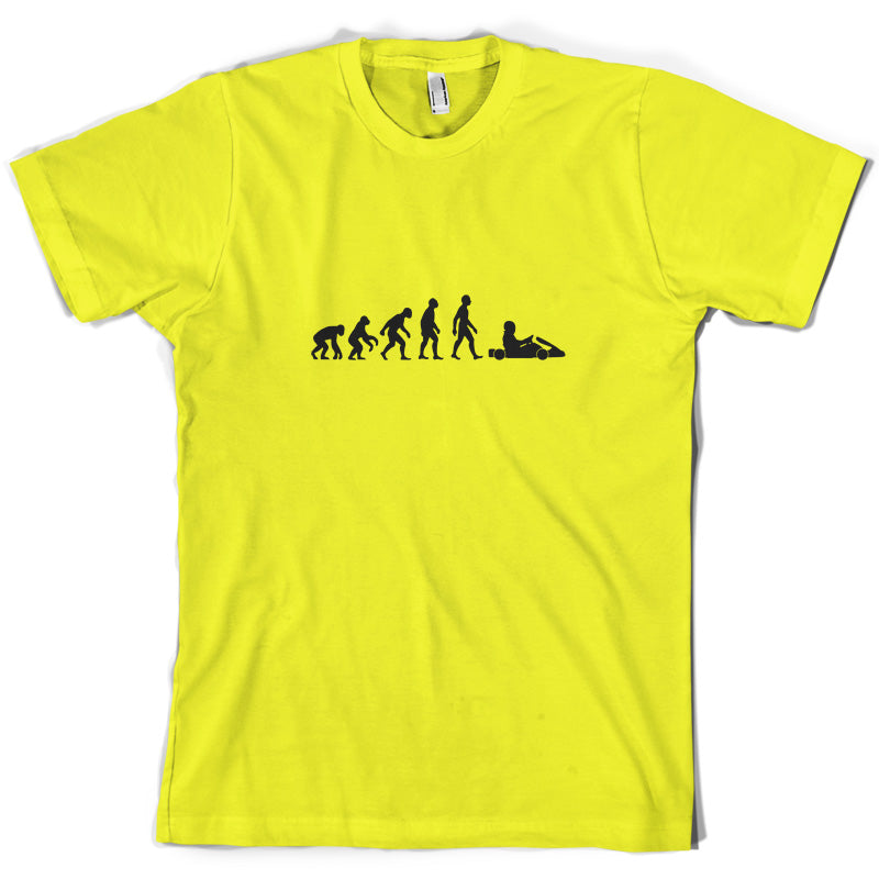 Evolution Of Man Go Karting T Shirt