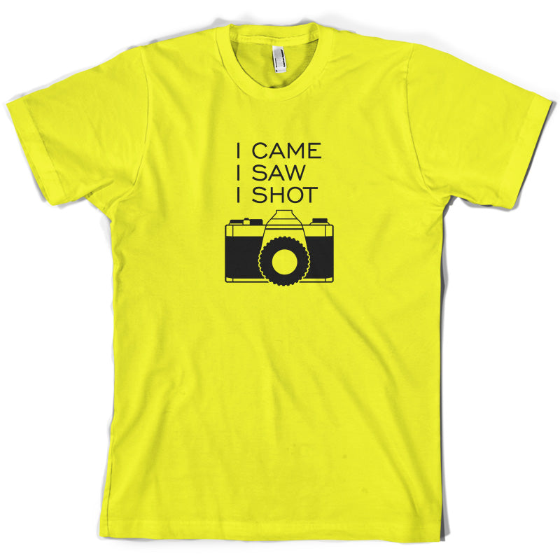 I Came I Saw I Shot T Shirt