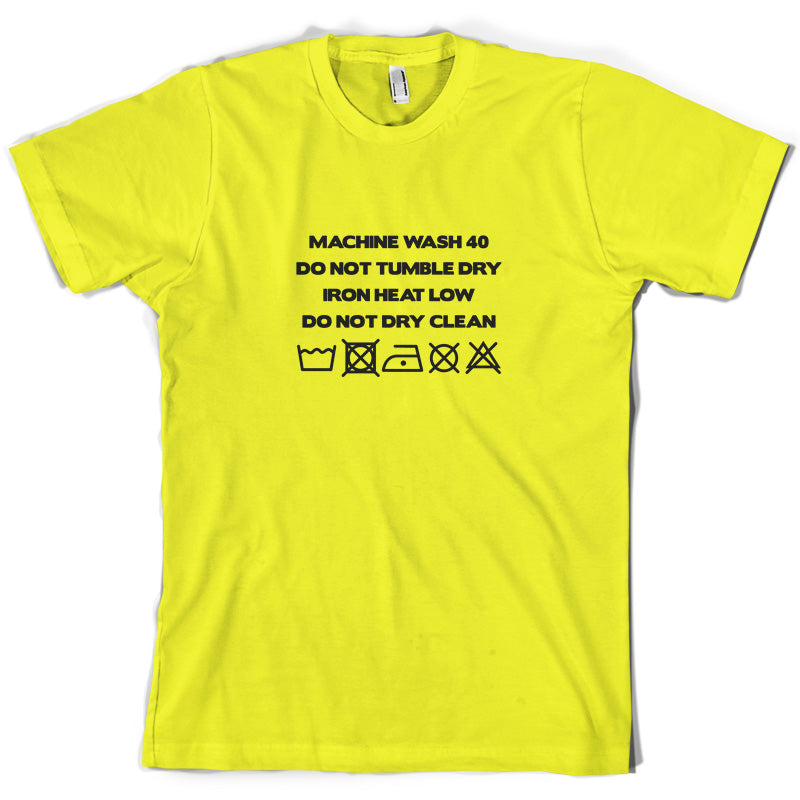 Washing Machine Label T Shirt