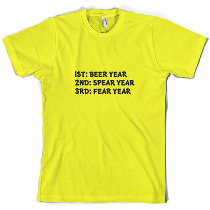 Beer Year Spear Year Fear Year T Shirt