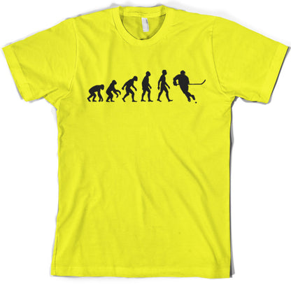 Evolution of Man Ice Hockey T Shirt