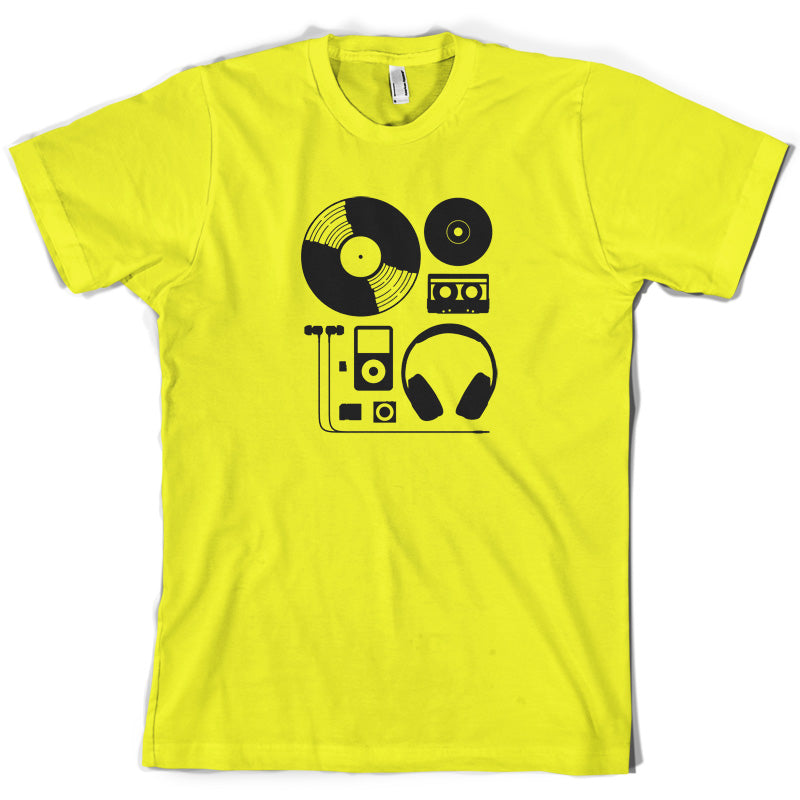 Evolution of Music Hardware T Shirt