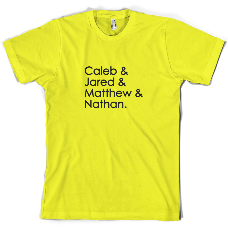 Caleb & Jared & Matthew & Nathan T Shirt