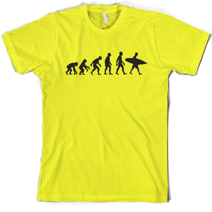 Evolution of Man Surfing T Shirt