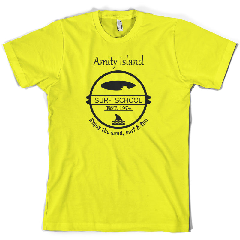 Amity Island Surf School Est.1974 T Shirt