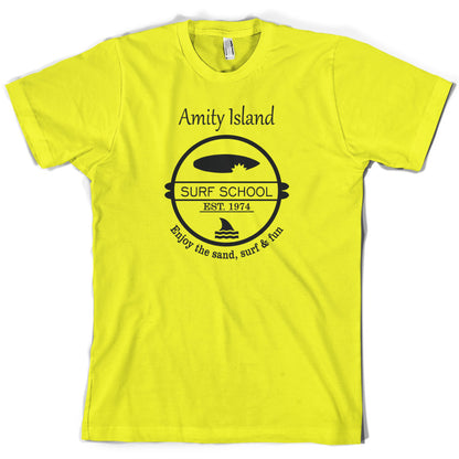 Amity Island Surf School Est.1974 T Shirt