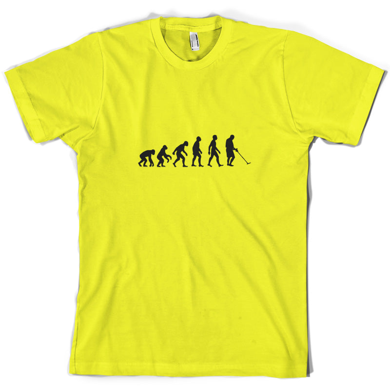 Evolution Of Man Metal Detector T Shirt