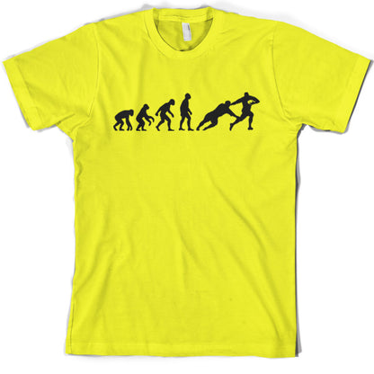 Evolution of Man Rugby T Shirt