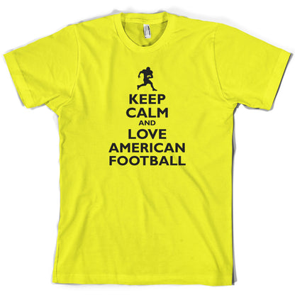 Keep Calm and Love American Football T Shirt