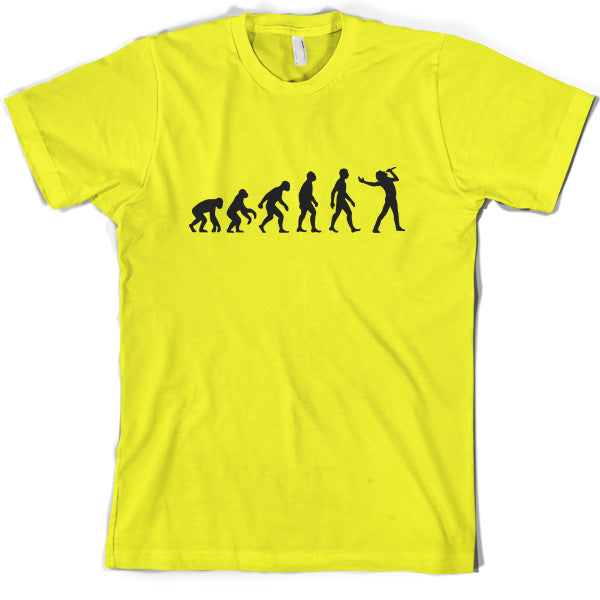 Evolution of Man Singer T Shirt