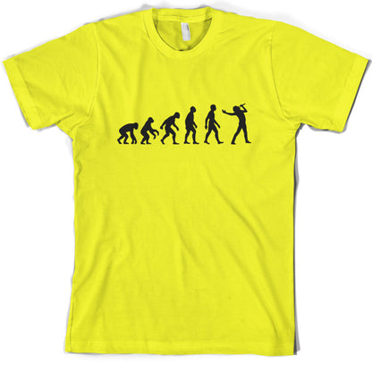 Evolution of Man Singer T Shirt