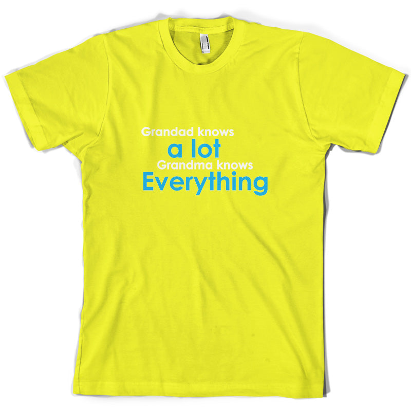 Grandad Knows A Lot, Grandma Knows Everything T Shirt