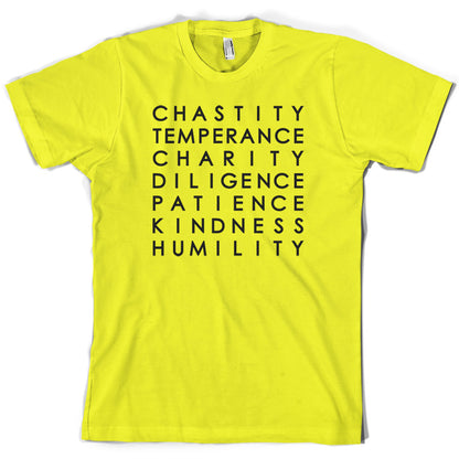 7 Catholic Virtues T Shirt