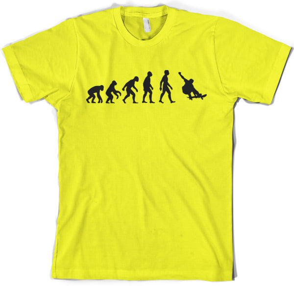 Evolution of Man Skateboarding T Shirt