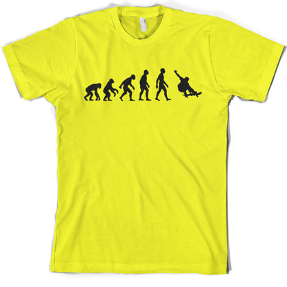 Evolution of Man Skateboarding T Shirt