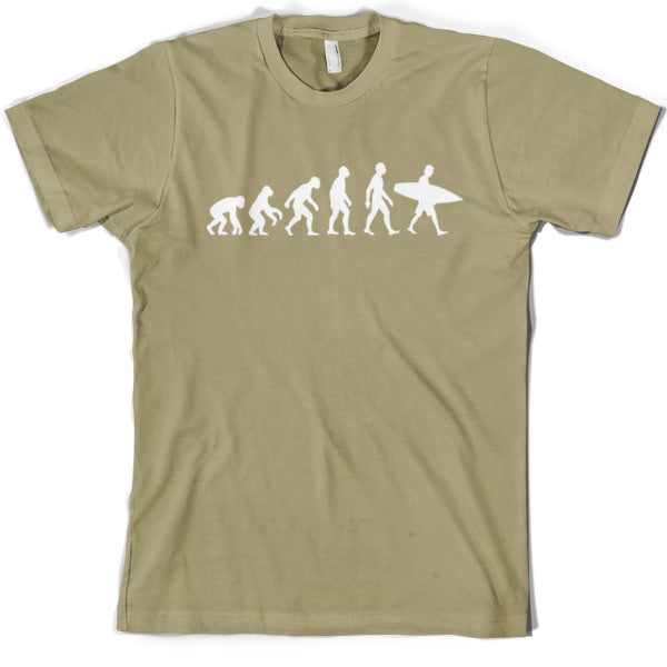 Evolution of Man Surfing T Shirt