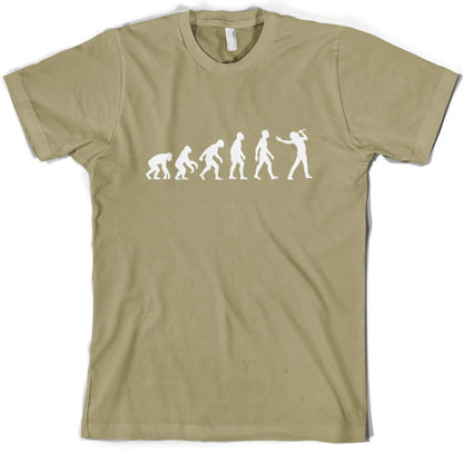 Evolution of Man Singer T Shirt