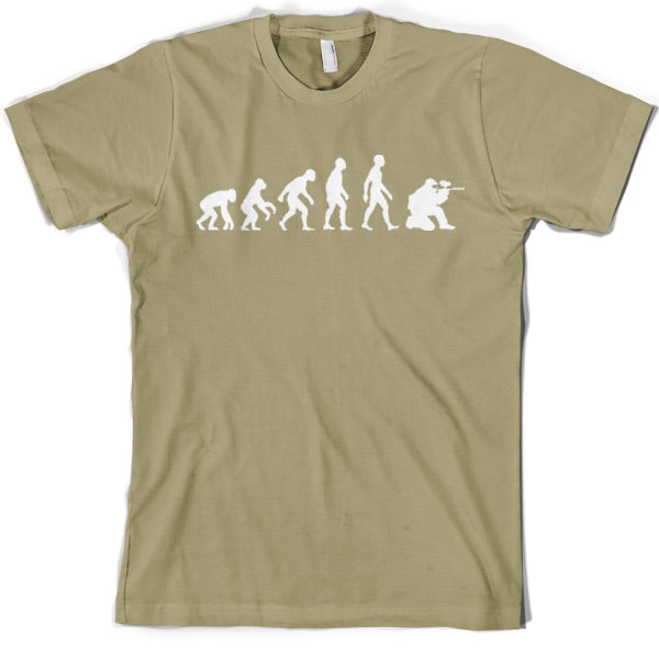 Evolution of Man Paintball T shirt