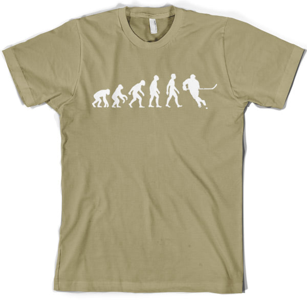 Evolution of Man Ice Hockey T Shirt