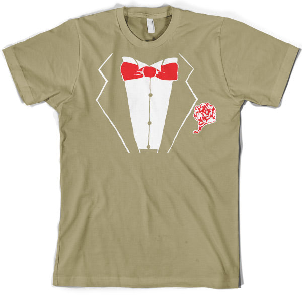 Tuxedo with Rose T Shirt