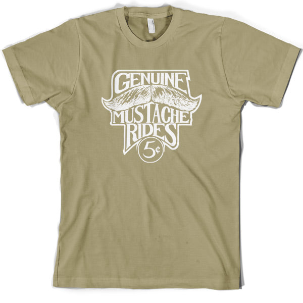 Genuine Moustache Rides T Shirt