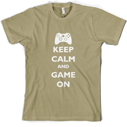 Keep calm and Game on T Shirt