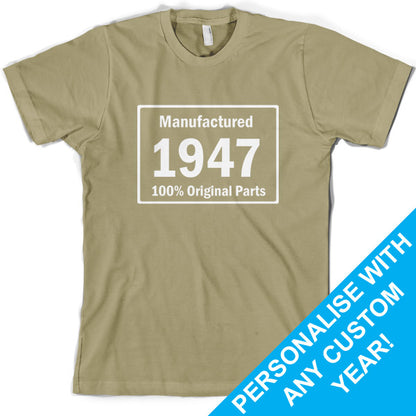 Custom Manufactured 100% original parts Birthday T Shirt