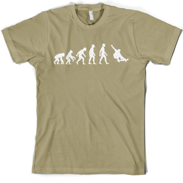 Evolution of Man Skateboarding T Shirt