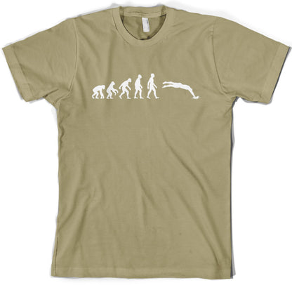 Evolution of Man Swimming T Shirt