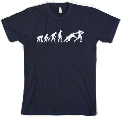 Evolution of Man Rugby T Shirt