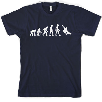 Evolution of Man Skateboarding T Shirt