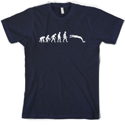 Evolution of Man Swimming T Shirt