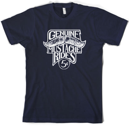 Genuine Moustache Rides T Shirt