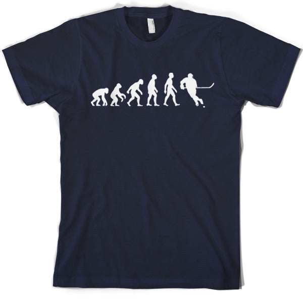 Evolution of Man Ice Hockey T Shirt