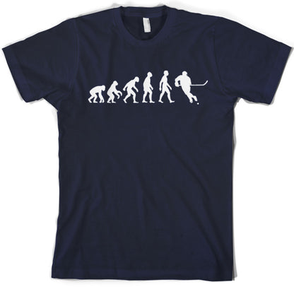 Evolution of Man Ice Hockey T Shirt