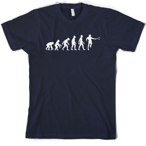 Evolution of Man Tennis T Shirt