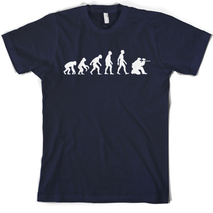 Evolution of Man Paintball T shirt