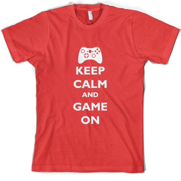 Keep calm and Game on T Shirt