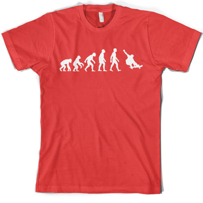 Evolution of Man Skateboarding T Shirt