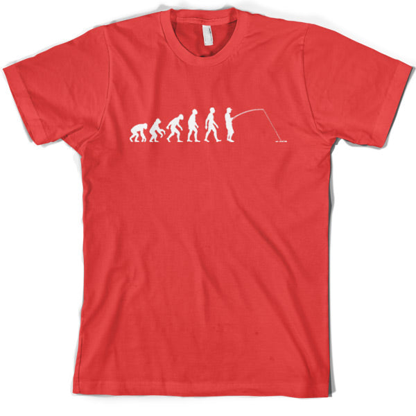 Evolution of Man Fishing T Shirt