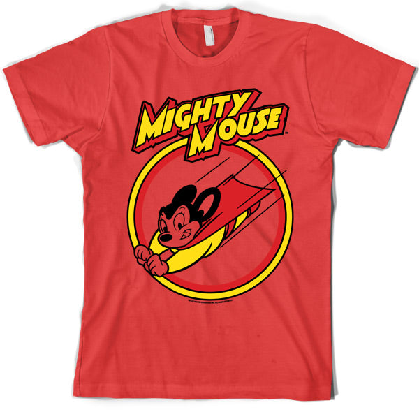 Mighty Mouse circle T Shirt