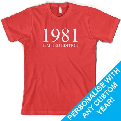 Custom Limited Edition Birthday T Shirt