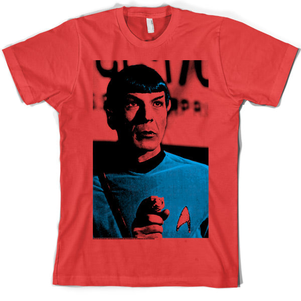 'Halftone' Spock Star Trek T Shirt